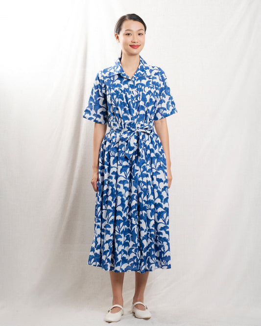 Women Elegant Modern A-Line Dress Polyester - Mint Leaf Maia