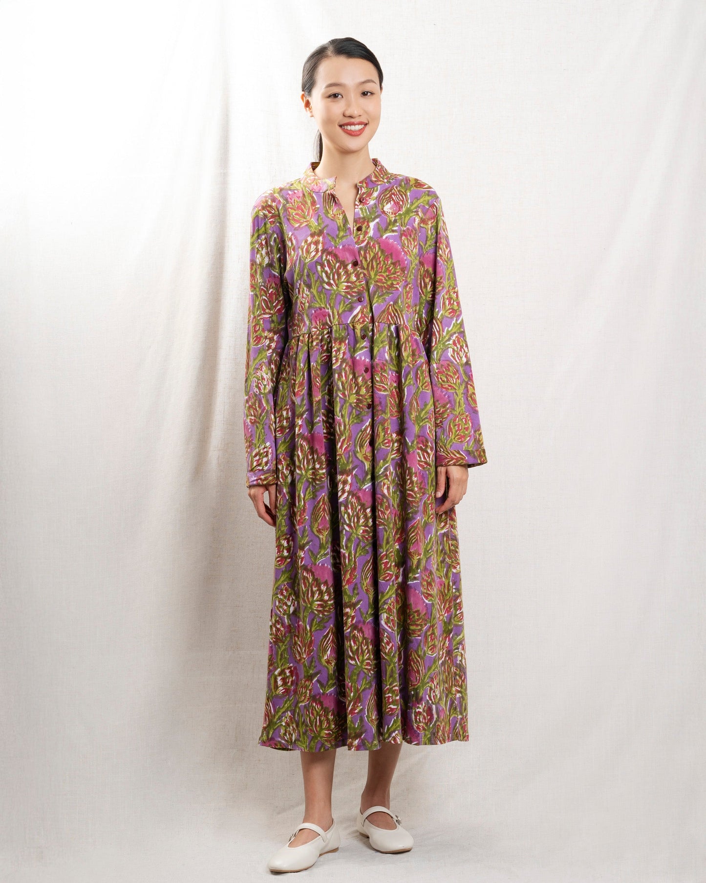 Women's Dress 100 Percent Polyester Crepe Finish - Mint Leaf Capricciosa