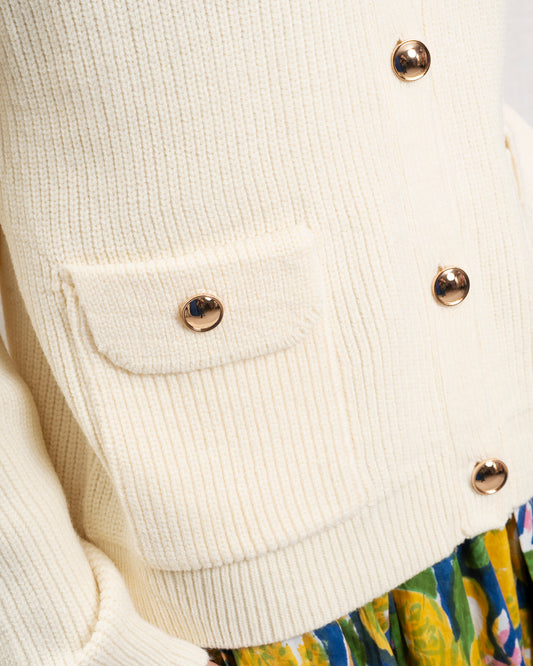 Cardigan C6892 Ecru