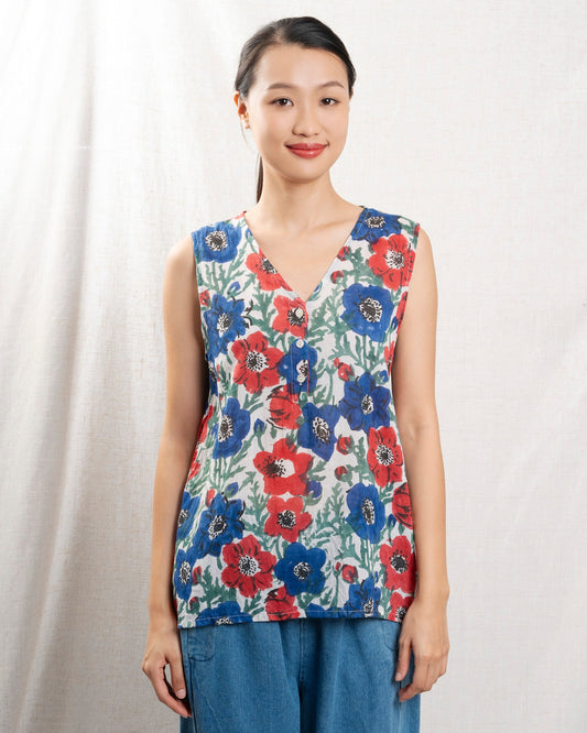 Womens Blouse Premium 100 Percent Cotton Poplin - Sanremo