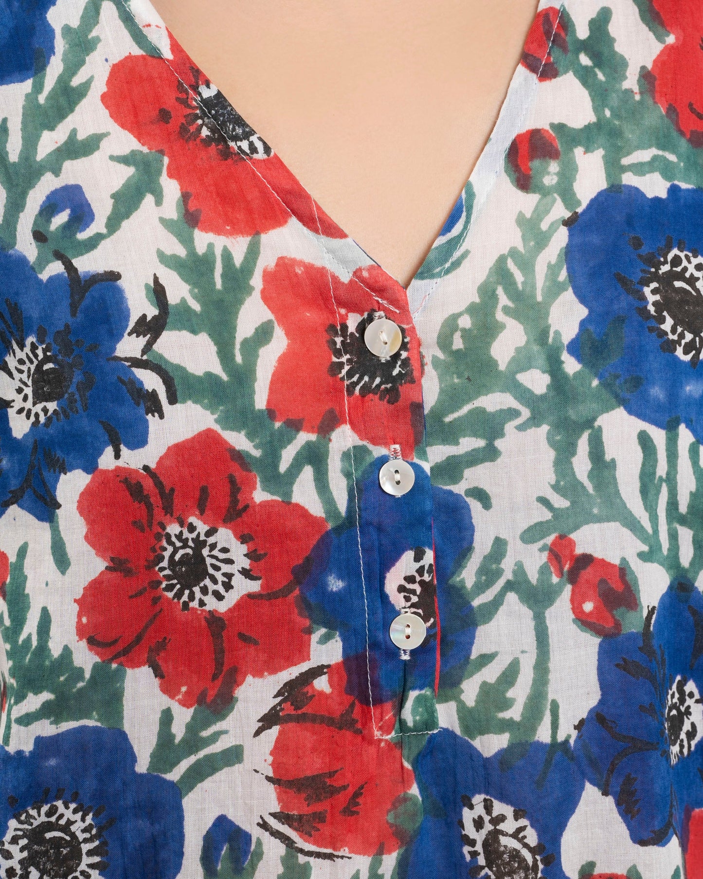 Womens Blouse Premium 100 Percent Cotton Poplin - Sanremo