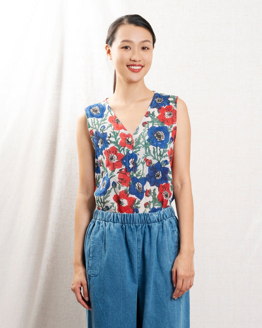 Womens Blouse Premium 100 Percent Cotton Poplin - Sanremo