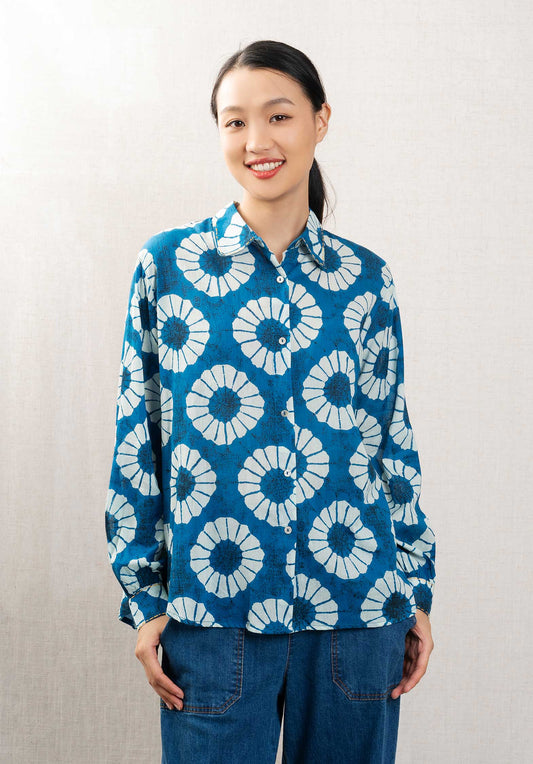 Shirt Diani Blue-Aqua