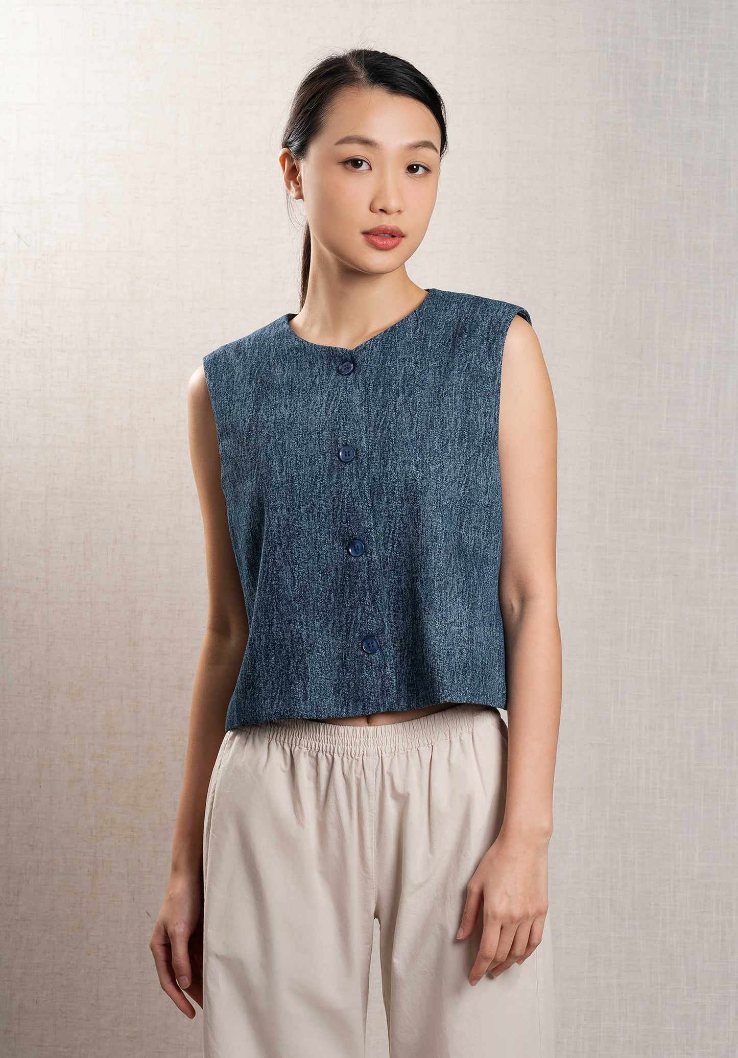 Denim Gilet 48-13202- Harper Jean