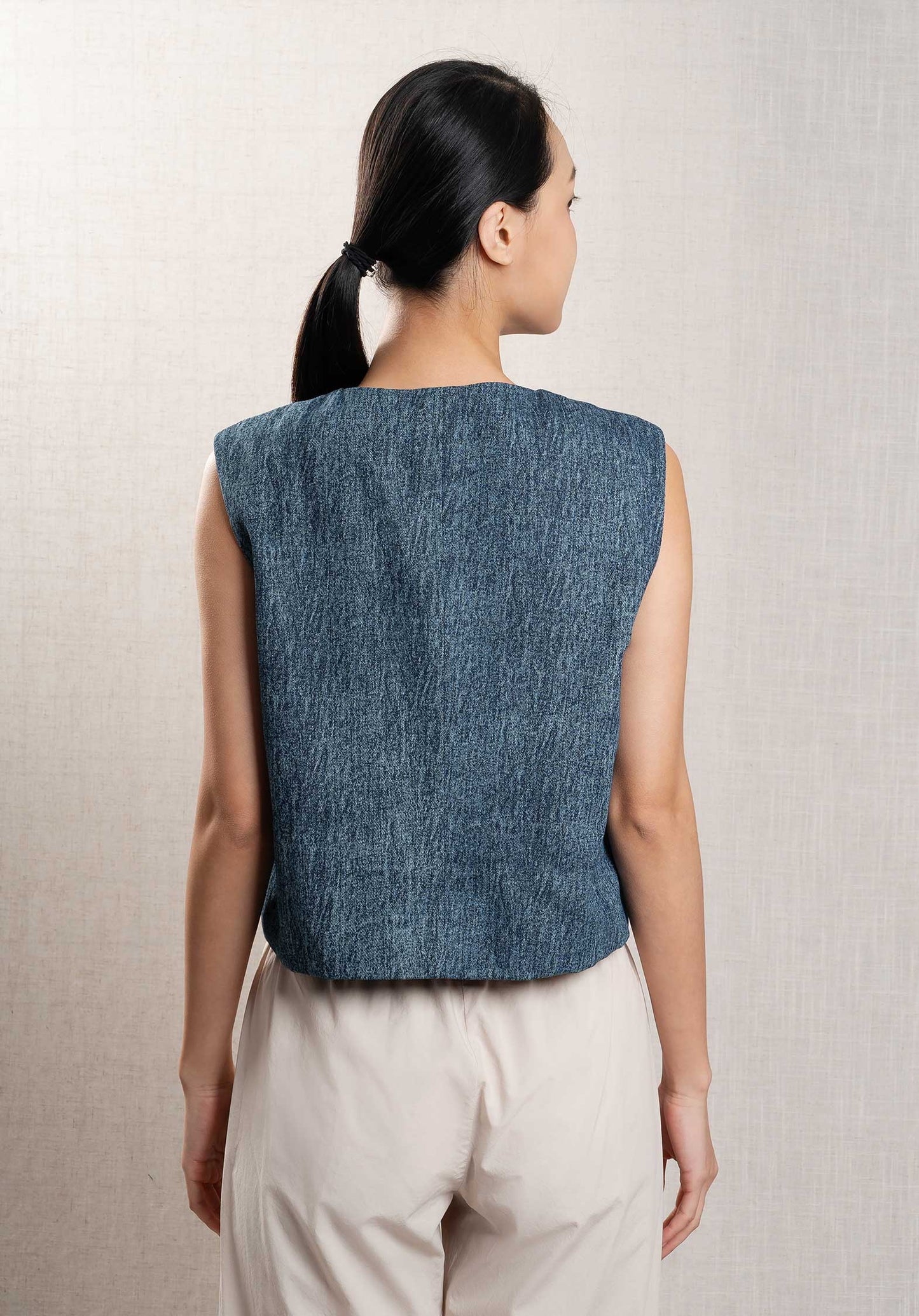 Denim Gilet 48-13202- Harper Jean