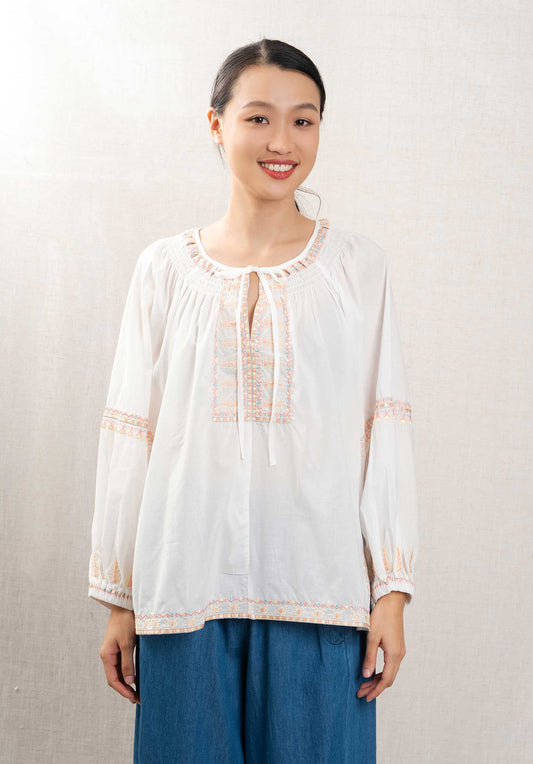 Blouse La3822 White