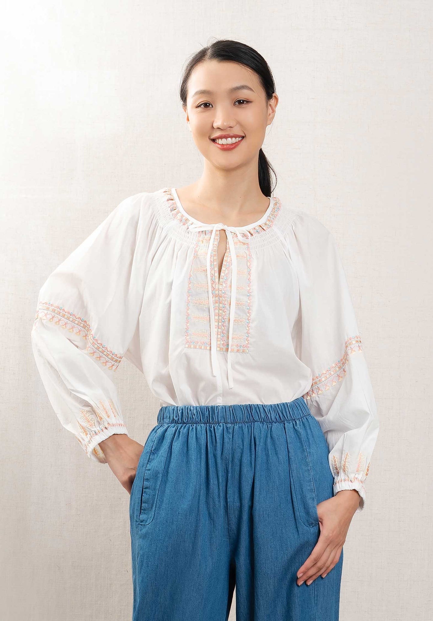 Blouse La3822 White