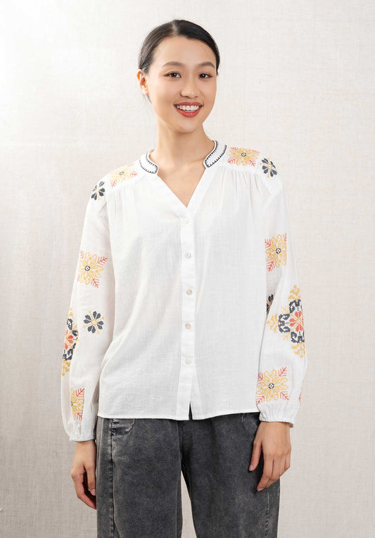 Blouse 4862503 Blanc