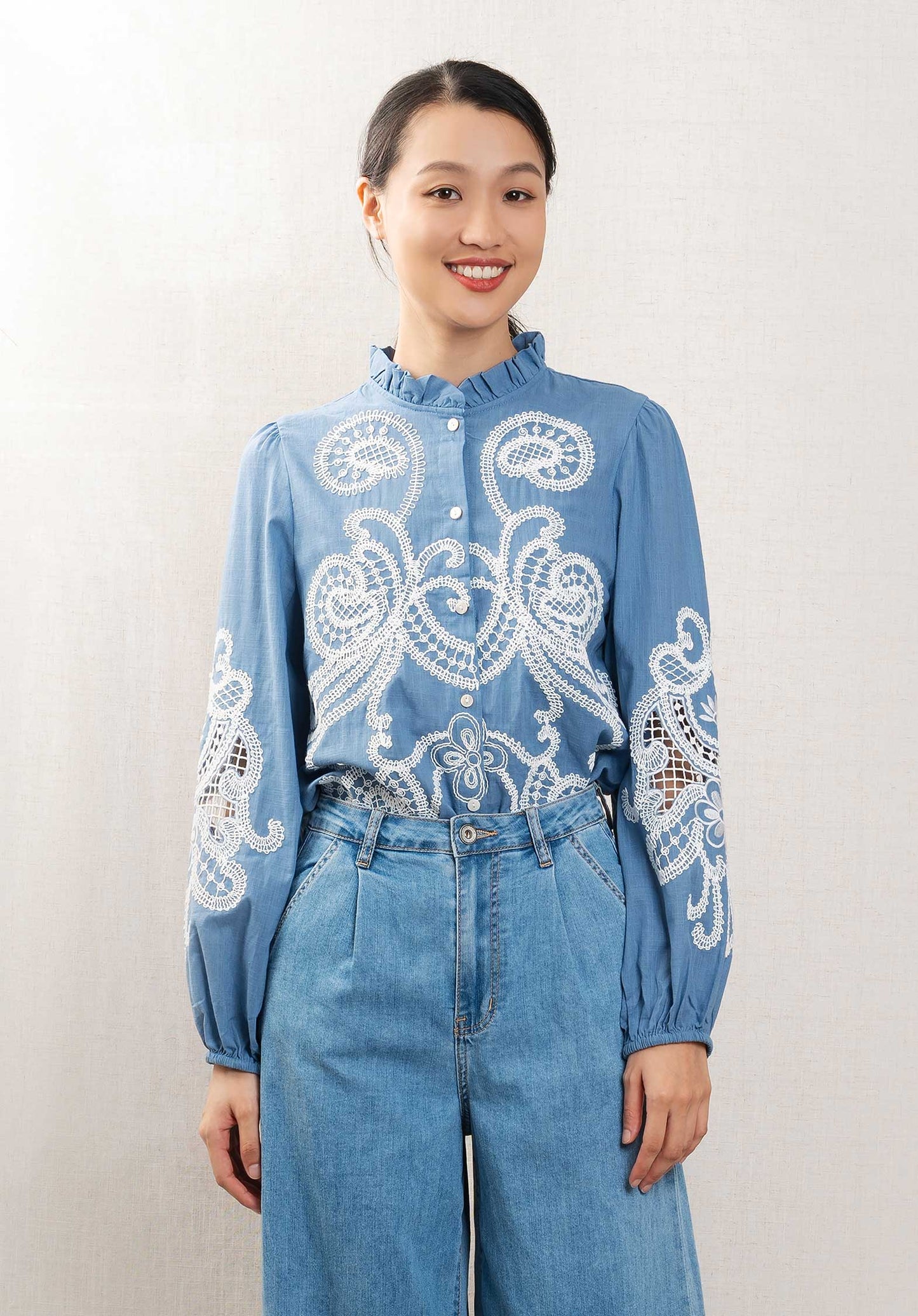 Blouse K9006 Blue