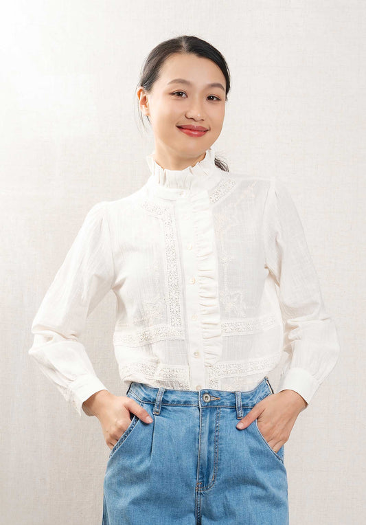 Blouse Tippy Pure-White