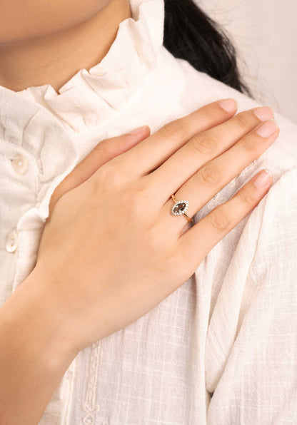 Ring Zirc Stone Eye R Gold