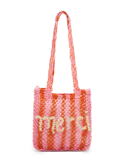 THE JACKSONS | Beach Bag Cara Merci Stripe Rose - Large Tote