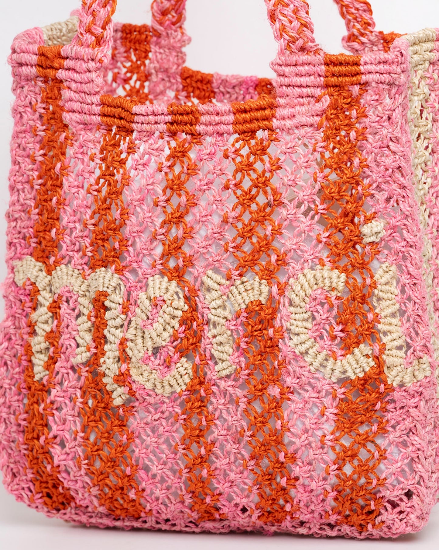 THE JACKSONS | Beach Bag Cara Merci Stripe Rose - Large Tote