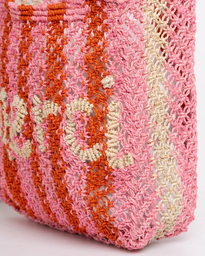 THE JACKSONS | Beach Bag Cara Merci Stripe Rose - Large Tote