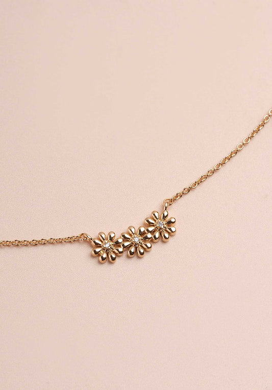Les Cleias | 3 Flow Gold Necklace - Sculptural Layered Links