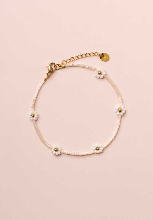 Bracelet Miyuki Flo Lc334b White