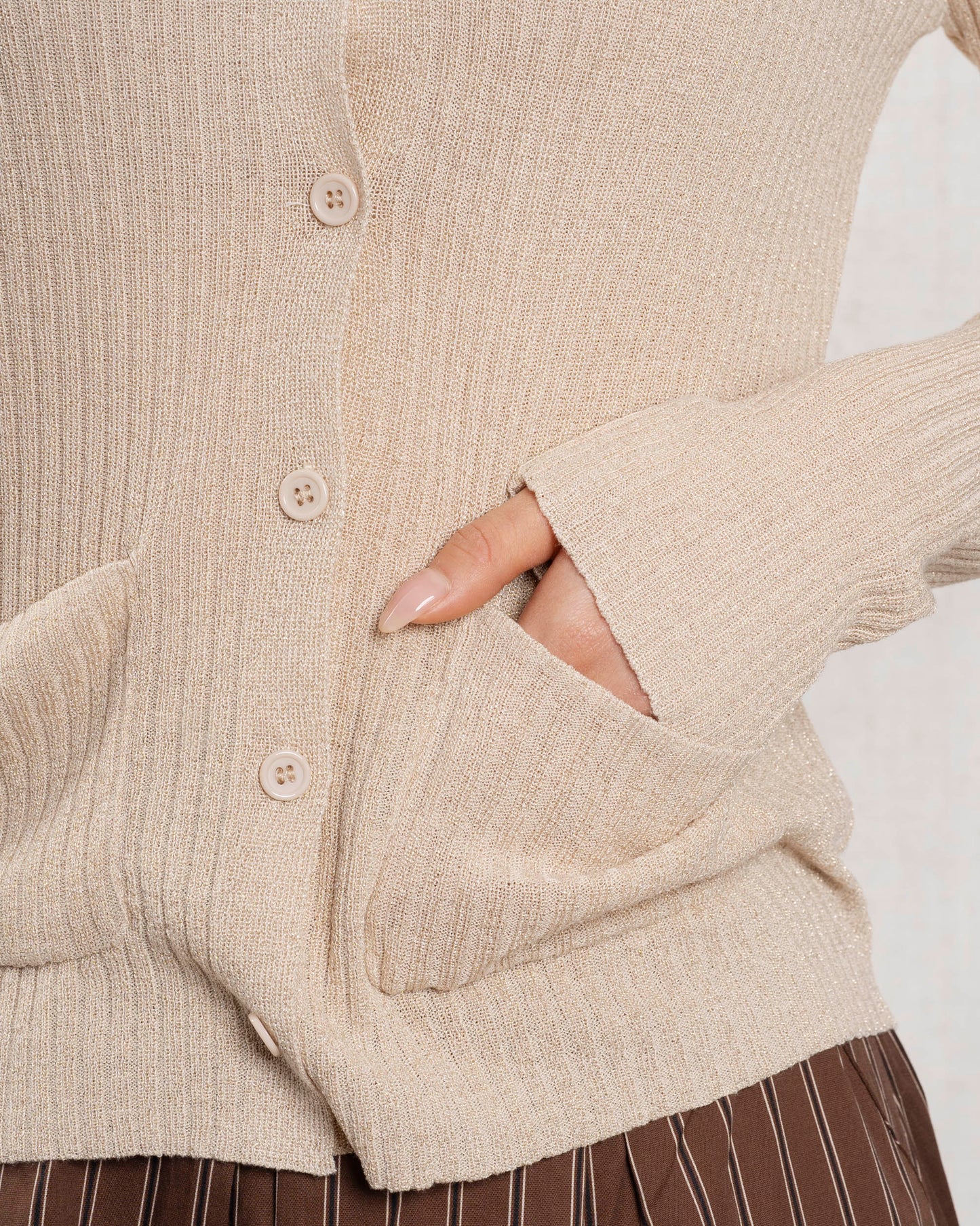 Cardigan Yp1835 Beige