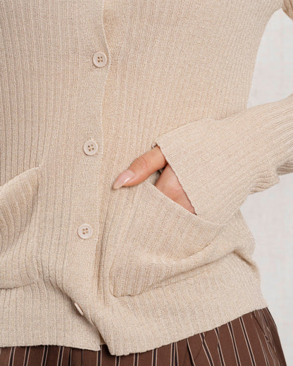 Cardigan Yp1835 Beige