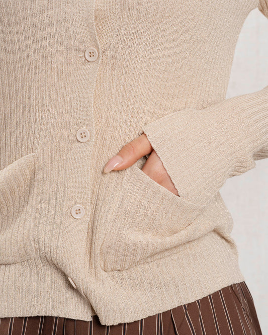 Cardigan Yp1835 Beige