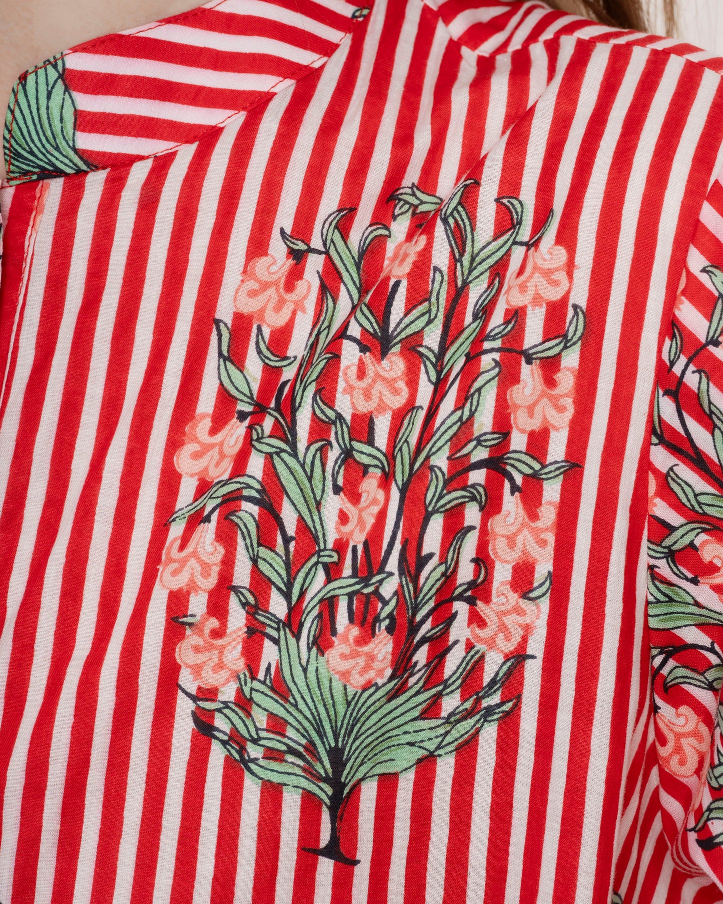 Dress Comporta Kaftan Cherry-Stripes