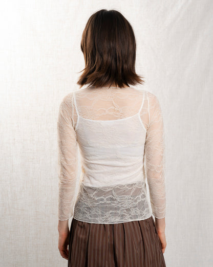 CACAO BISOUS | Sculptural Blouse 2550 in Cream