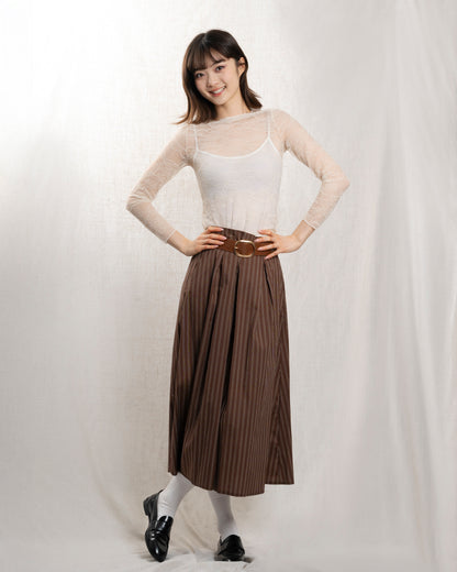 CACAO BISOUS | Sculptural Blouse 2550 in Cream