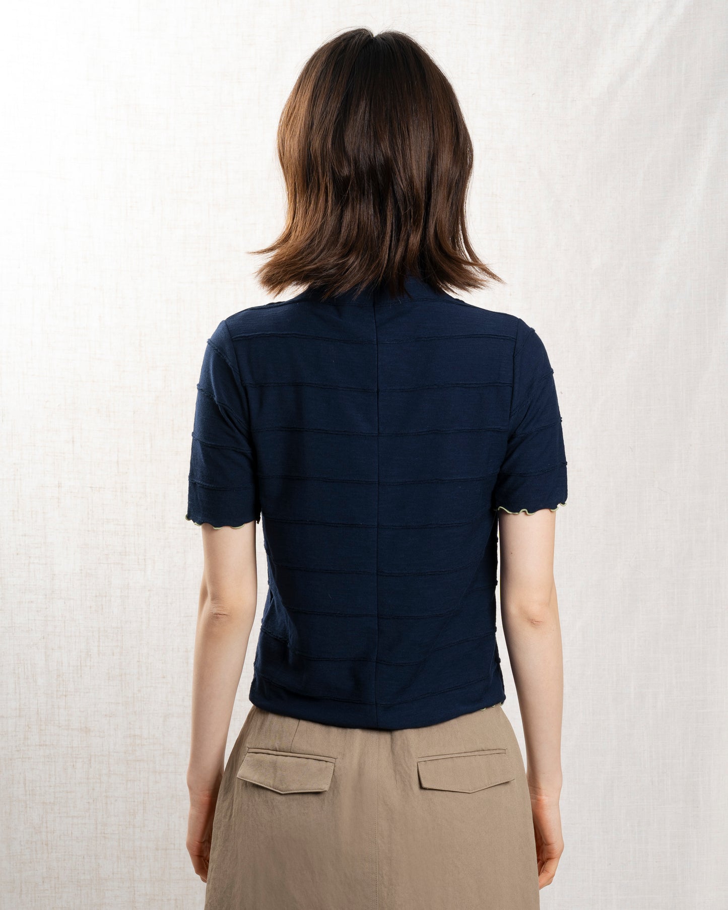 Sweatshirt Bless Stripe Top Navy