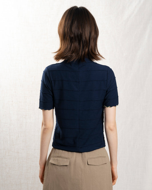 Sweatshirt Bless Stripe Top Navy