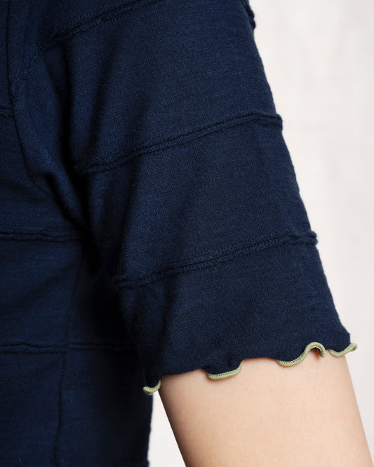 Sweatshirt Bless Stripe Top Navy