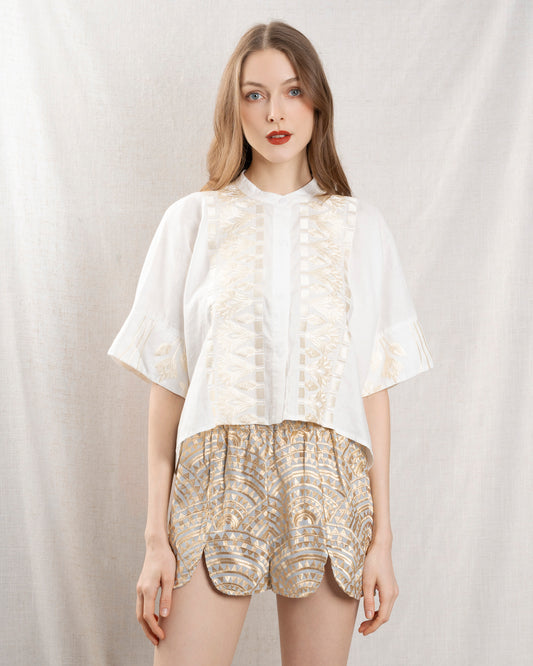 Shirt 2075047 White-Champagne