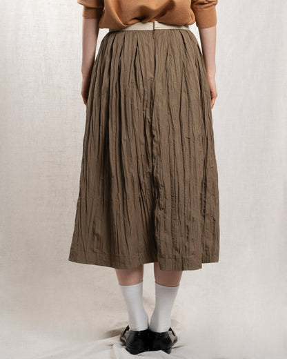 Skirt Tautou Flare Skt Khaki