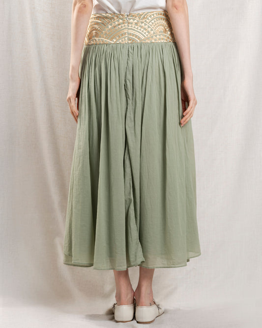 Skirt 3112013 Sage-Gold