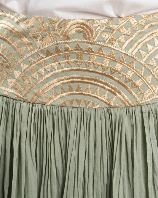 Skirt 3112013 Sage-Gold