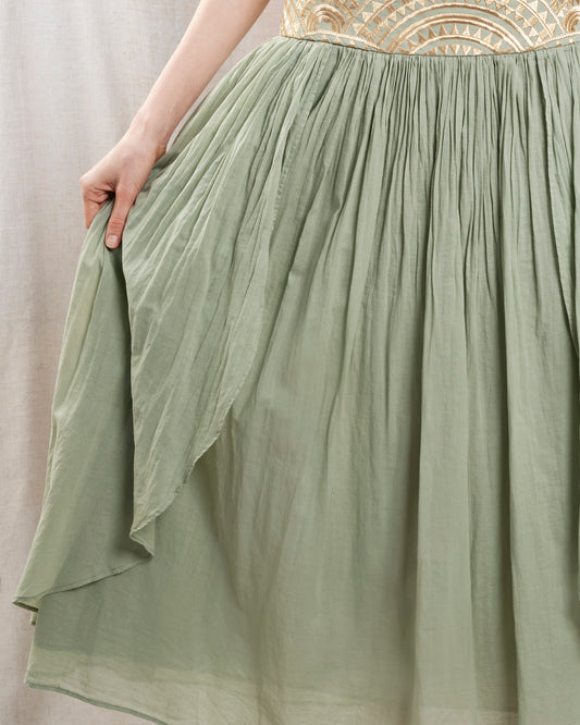 Skirt 3112013 Sage-Gold