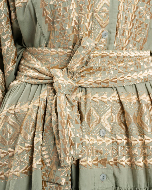 Dress 3103069 Sage-Gold