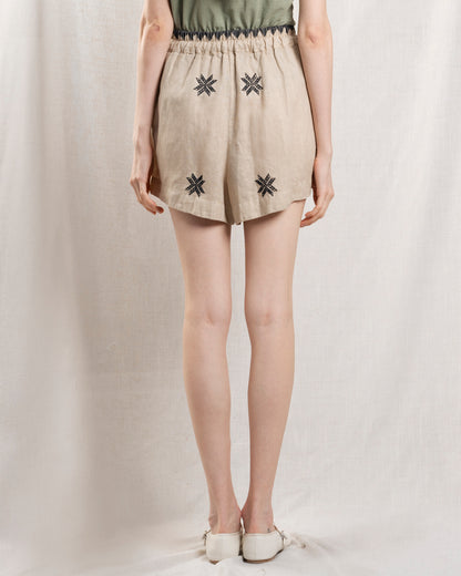 Shorts 2141070 Beige-Black