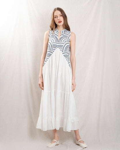 Dress 3113107 White-Blue-Ciel