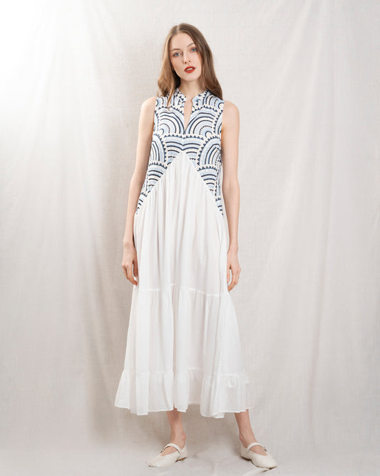 Dress 3113107 White-Blue-Ciel