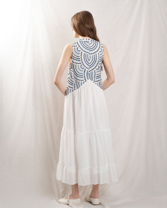 Dress 3113107 White-Blue-Ciel