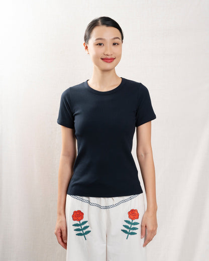 Hartford | Tesoel Cotton T-Shirt - Night 03-Night