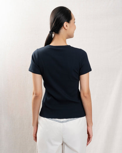 Hartford | Tesoel Cotton T-Shirt - Night 03-Night