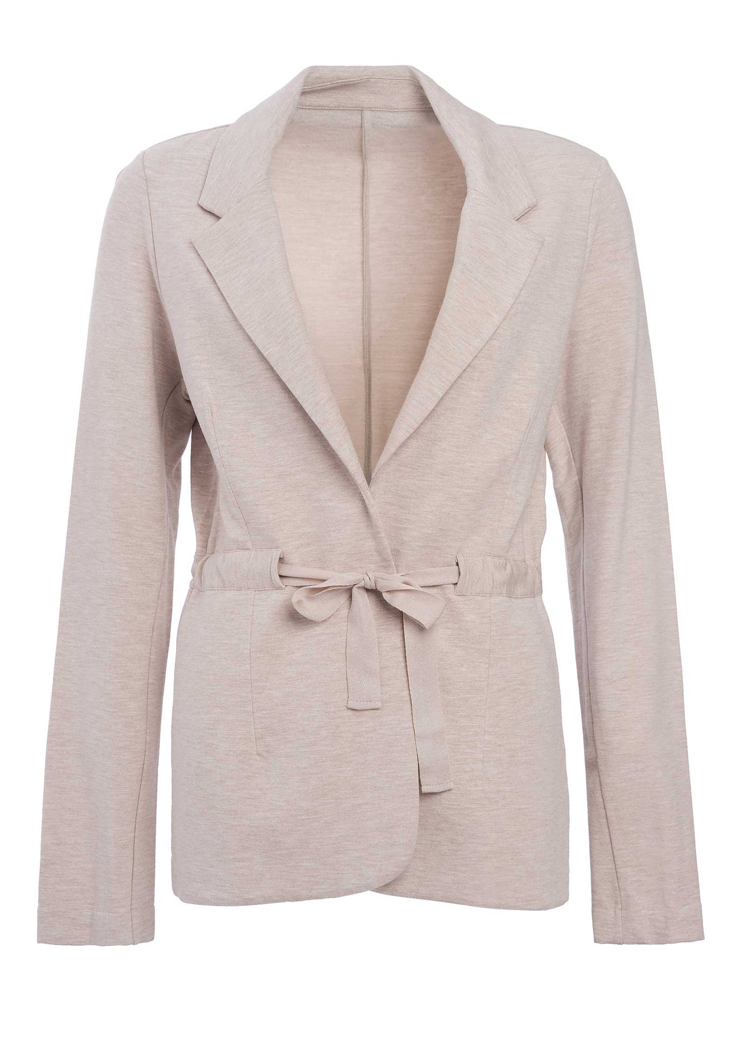 Majestic | Raw-White Belted Jacket - Viscose Crepe Raw-White-Chine