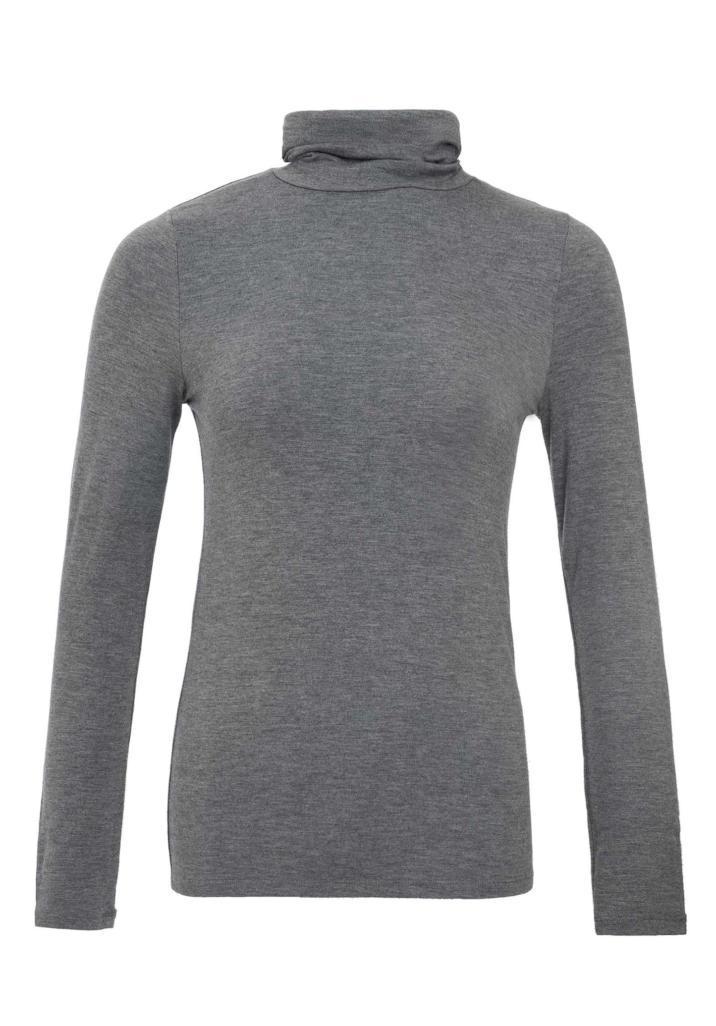 Majestic | Second-Skin Turtleneck - Heather-Grey