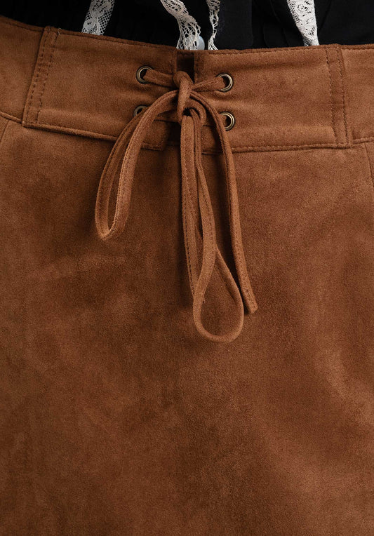 Skirt G4fsk01m8 Western Suede Camel