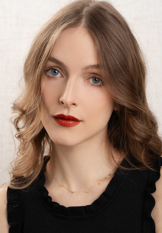Les Cleias | Round Stone Necklace - Multi-Tone
