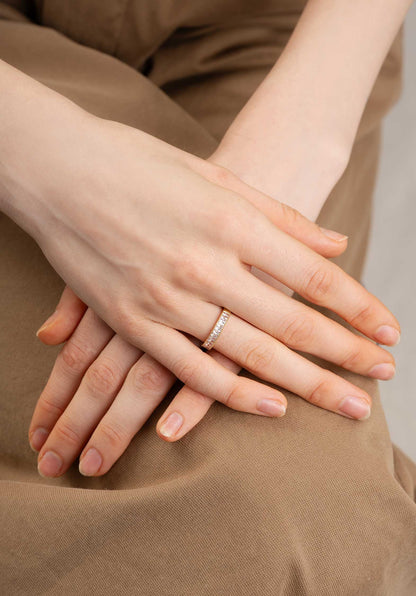 Ring Square Str Ring Gold