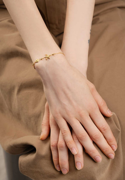 LES CLEIAS | Rachelle Bracelet - Gold Plated Link Chain