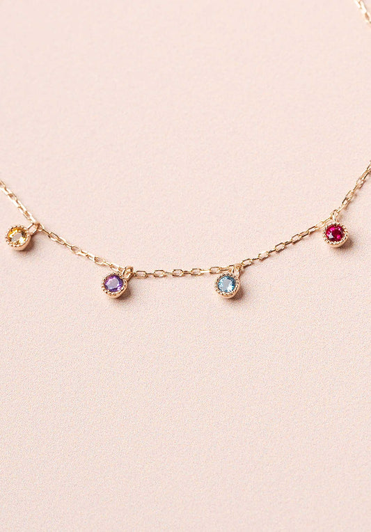 Les Cleias | Round Stone Multi Bracelet - Faceted Gem Cuff