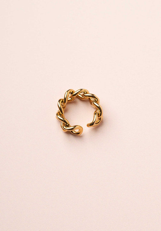 Ring Thick Chain Ring Gold