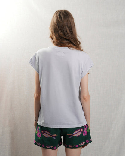 BOWERY | Beverly Hills Rolled-Up Tee - Vintage Lavender Lavander